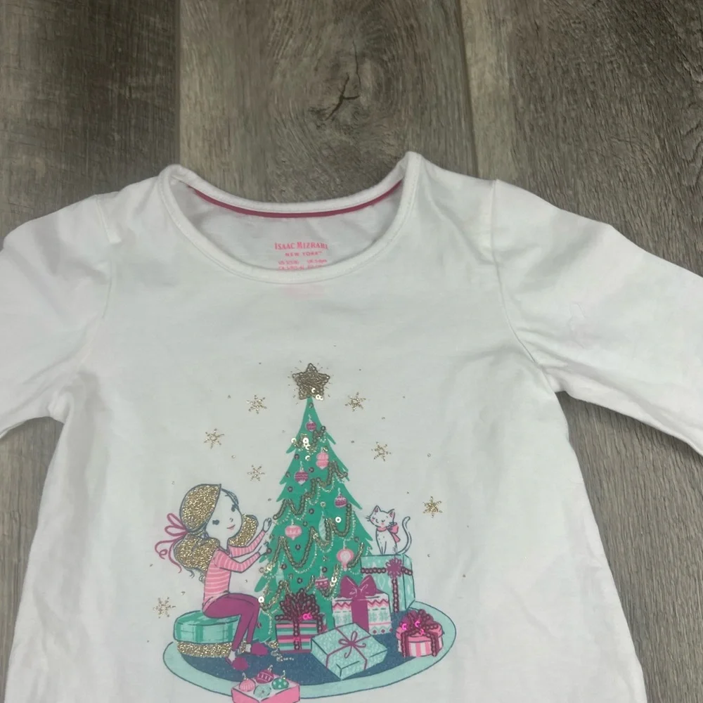Isaac‎ Mizrahi Kids White Christmas Top